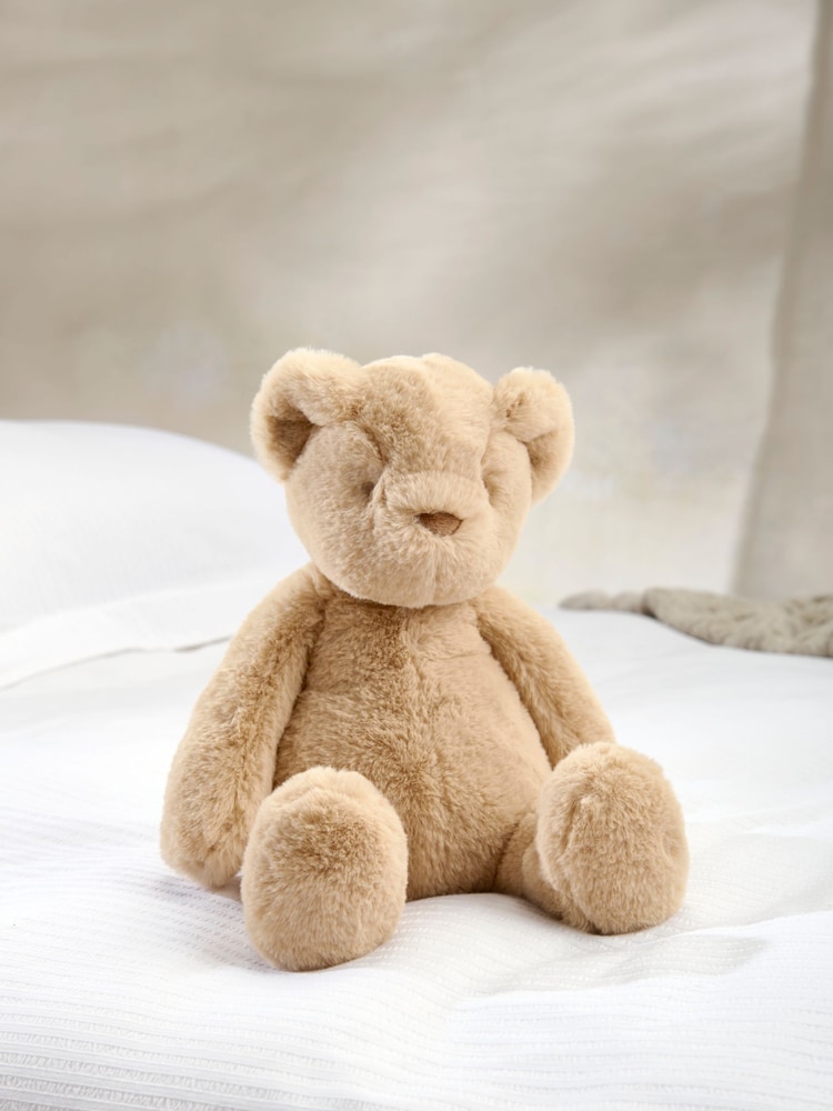 Mamas & Papas Brown Soft Teddy Bear Toy - Image 1 of 3