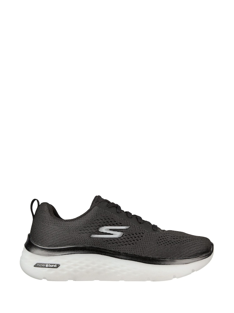 Skechers Black GOwalk Hyper Burst Womens Shoes - Image 1 of 4