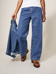 White Stuff Blue Wide Leg Sadie Jeans - Image 1 of 5