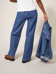 White Stuff Blue Wide Leg Sadie Jeans - Image 2 of 5