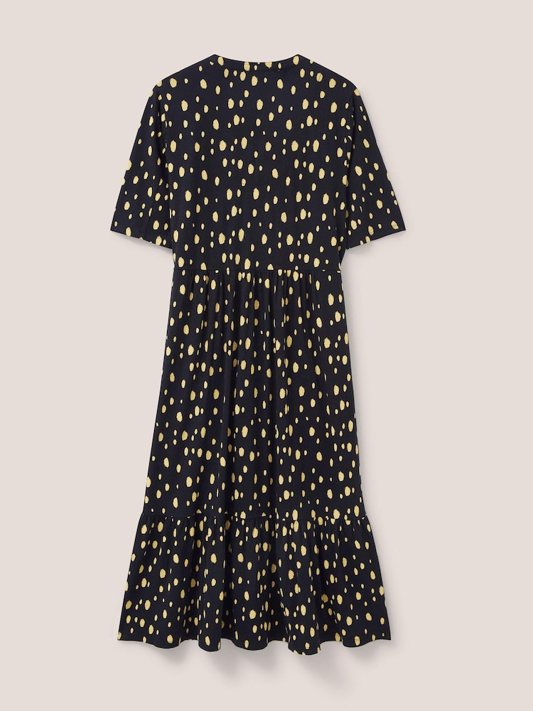 White Stuff Naya Black Jersey Dress - Image 5 of 5