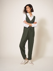White Stuff Green Jersey Lainey Jumpsuit - Image 1 of 6