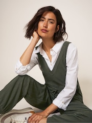 White Stuff Green Jersey Lainey Jumpsuit - Image 3 of 6
