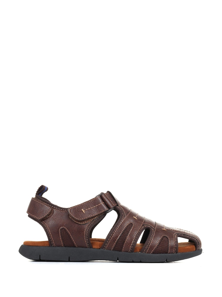 Pavers Brown Adjustable Fisherman Sandals - Image 1 of 5