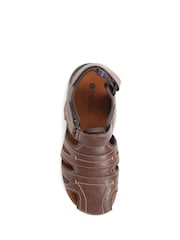 Pavers Brown Adjustable Fisherman Sandals - Image 4 of 5