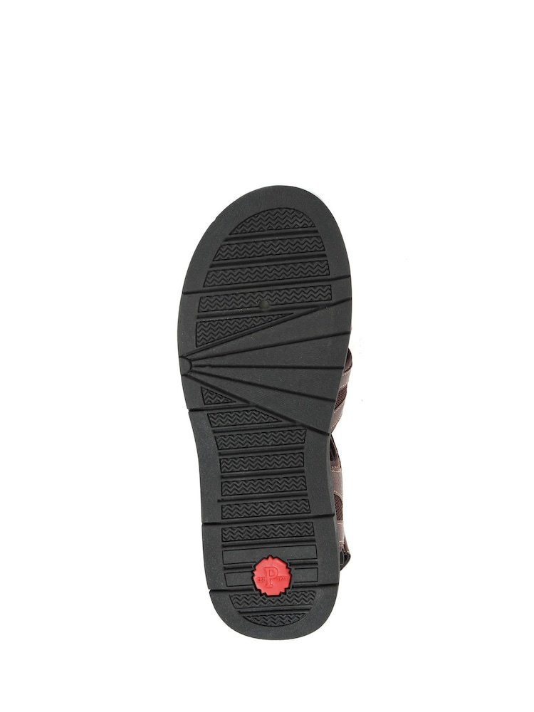 Pavers Brown Adjustable Fisherman Sandals - Image 5 of 5