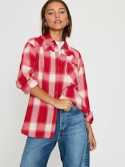 Anthropologie Cotton Long Sleeve Check Shirt - صورة 1 من 5