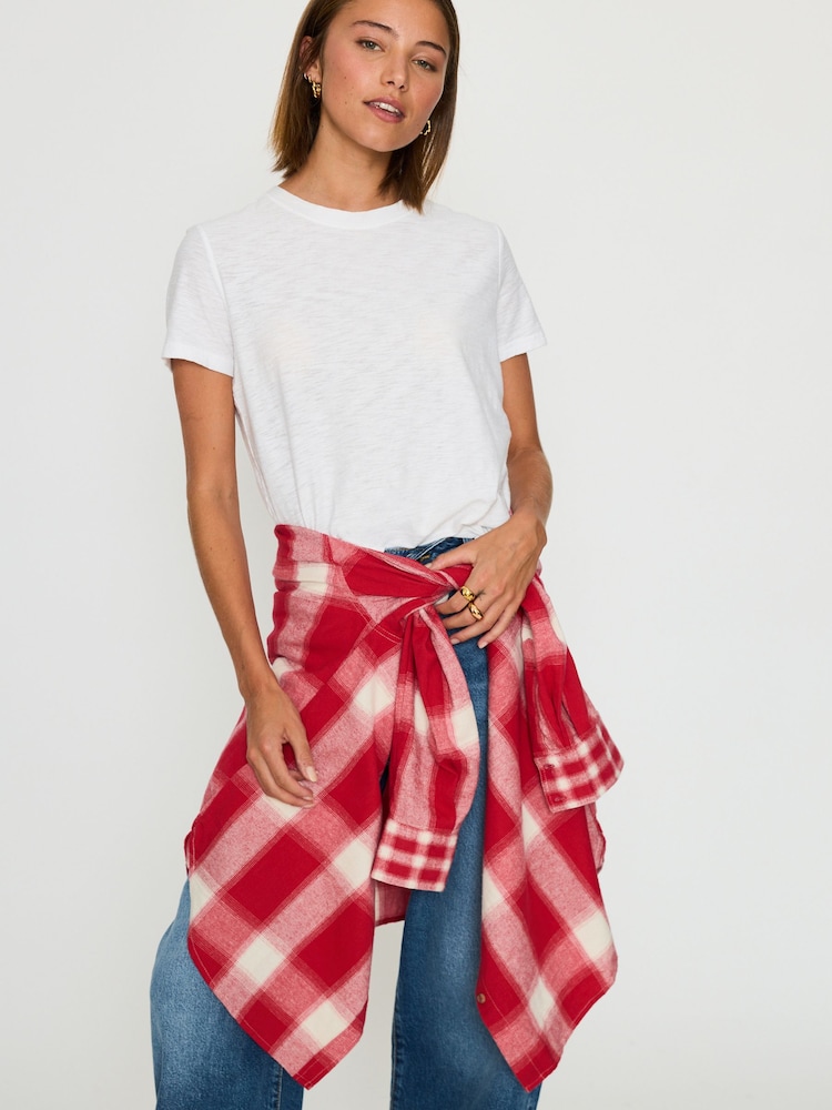 Anthropologie Cotton Long Sleeve Check Shirt - صورة 2 من 5 Anthropologie Cotton Long Sleeve Check Shirt - صورة 2 من 5