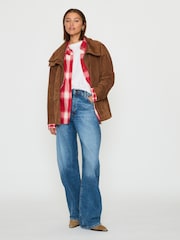 Anthropologie Cotton Long Sleeve Check Shirt - صورة 4 من 5