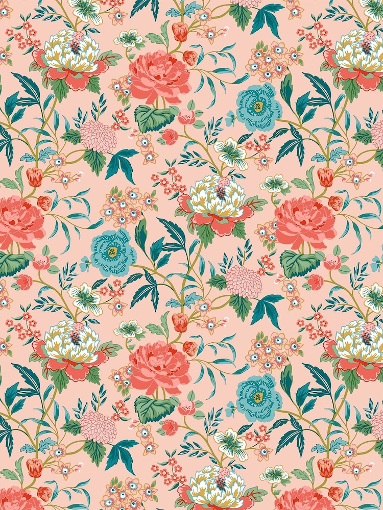 furn. Pink Azalea Bright Blooms Wallpaper - Image 3 of 3