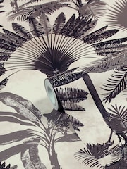 Furn Blush Pink/Charcoal Grey Malaysian Palm Tropical Wallpaper - Image 1 of 3