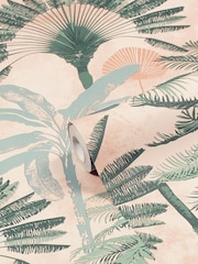 Furn Blush Pink/Green Malaysian Palm Tropical Wallpaper - Image 2 of 3