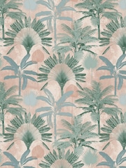 Furn Blush Pink/Green Malaysian Palm Tropical Wallpaper - Image 3 of 3