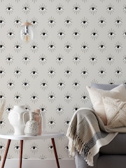 Furn Grey Theia Abstract Foil Wallpaper - Image 2 of 3
