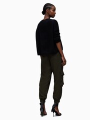 AllSaints Green Frieda TENCEL™ Trousers - Image 2 of 7