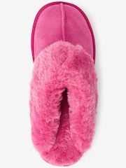 Hot Pink Next Suede Mule Slippers - Image 5 of 6