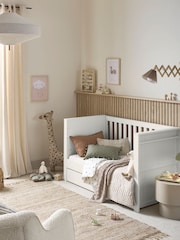 Mamas & Papas White Wash Franklin Cot Bed - Image 2 of 7