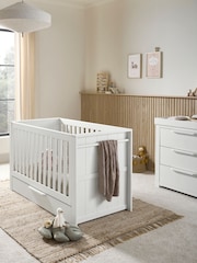 Mamas & Papas White Wash Franklin 2 Piece Nursery Furniture Set - Image 1 of 4