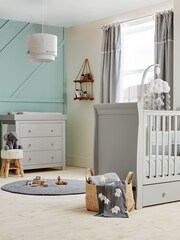 Mamas & Papas Grey Mia 2 Piece Furniture Cot Set - Image 1 of 2