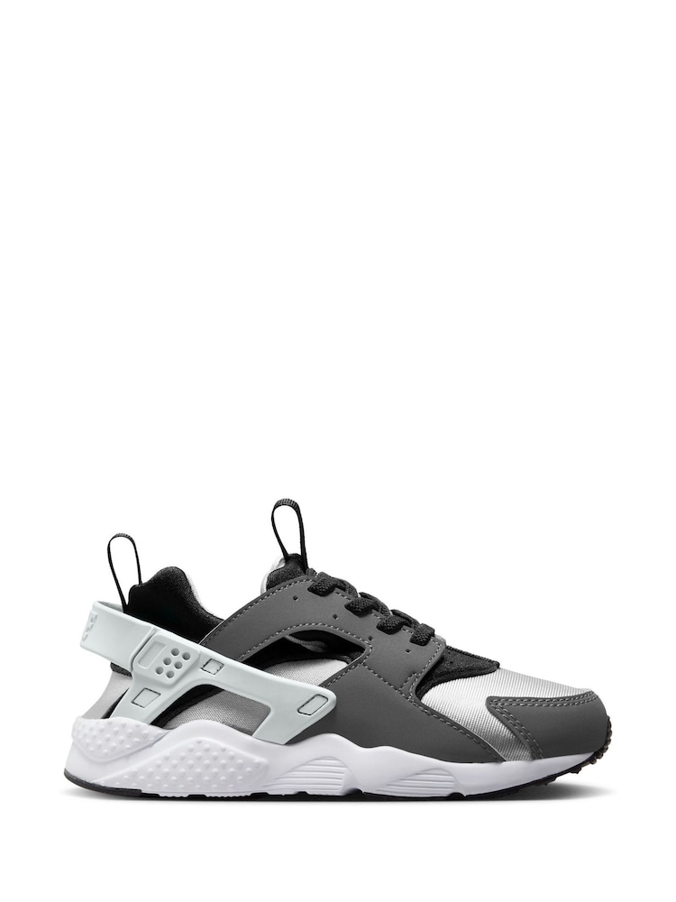 Black/Grey Huarache Run 2.0 Junior Trainers - Image 1 of 10