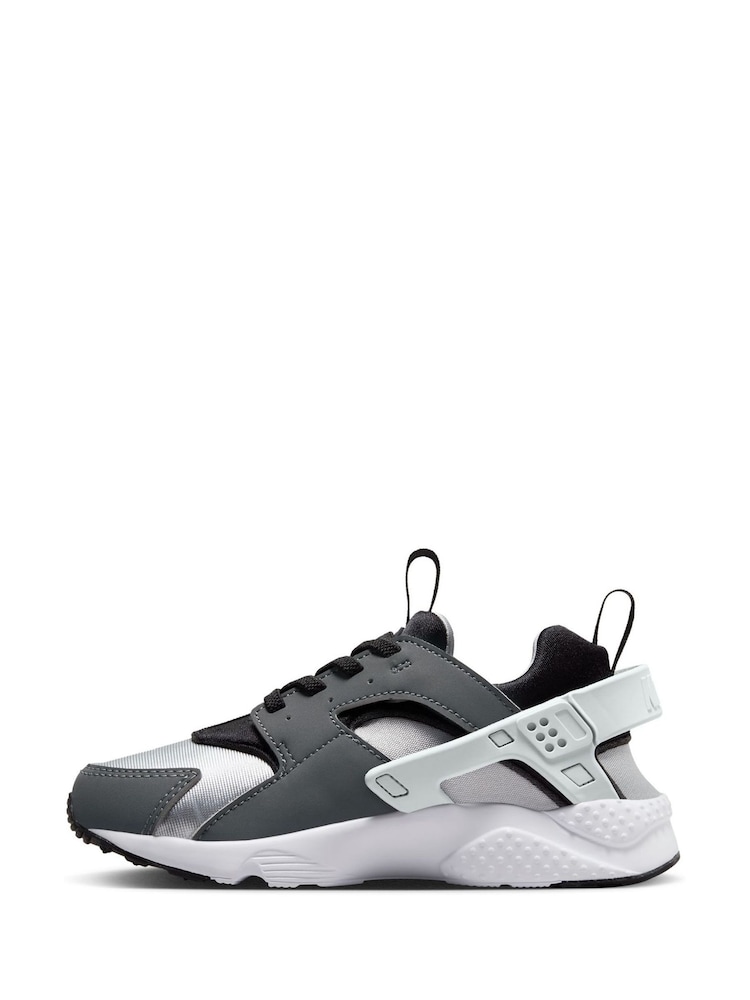 Black/Grey Huarache Run 2.0 Junior Trainers - Image 2 of 10