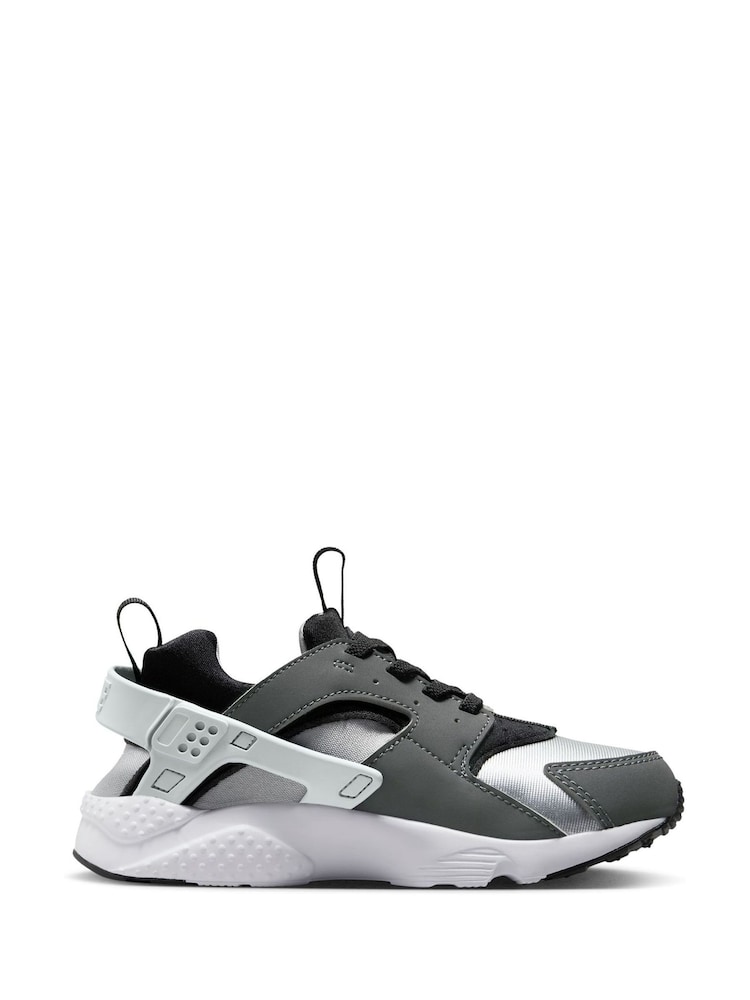 Black/Grey Huarache Run 2.0 Junior Trainers - Image 3 of 10