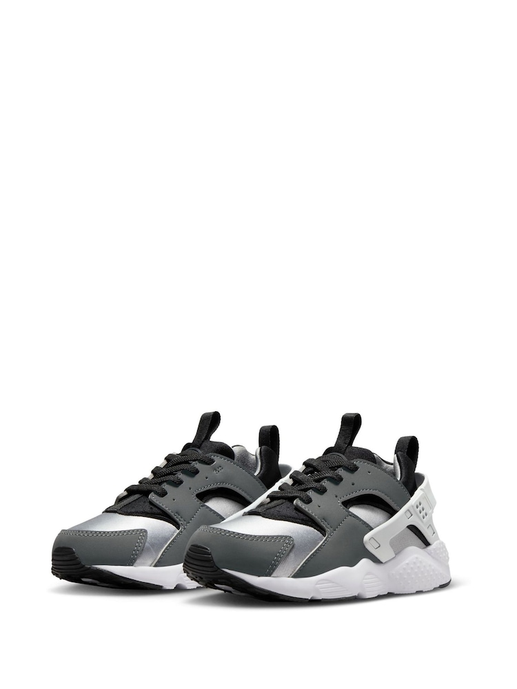 Black/Grey Huarache Run 2.0 Junior Trainers - Image 5 of 10