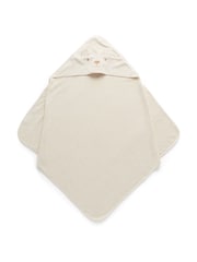 Purebaby Brown Cotton Hooded Towel - Image 1 of 4