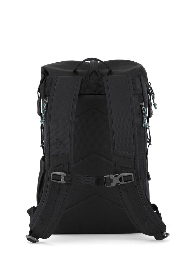 Mochila negra de 16L con parte superior enrollada Kiwi de Craghoppers - Imagen 2 de 3