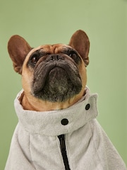 Grey Zipped Dog Drying Towel - Image 3 of 5