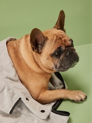 Grey Zipped Dog Drying Towel - Image 4 of 5