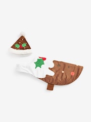 Brown/Cream - Christmas Pudding Dog Fancy Dress - Image 5 of 8