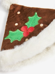 Brown/Cream - Christmas Pudding Dog Fancy Dress - Image 8 of 8