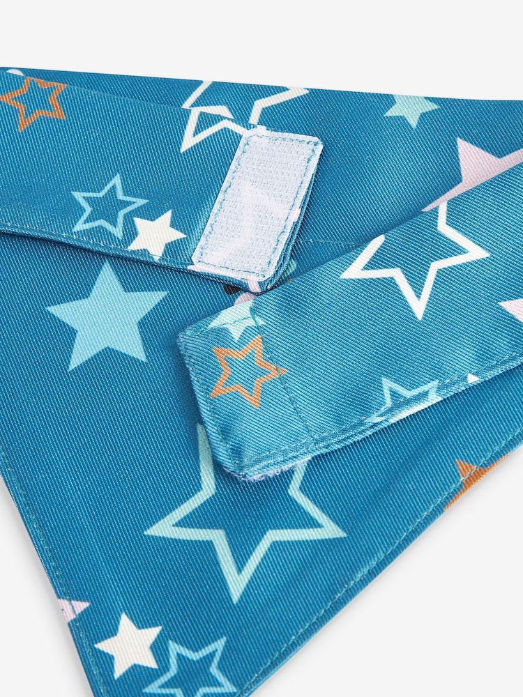 Teal Blue Party Time Pet Bandana - Image 2 of 2