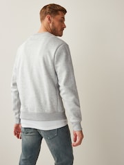 Grey Regular Fit Jersey Cotton Rich Crew Sweatshirt - Image 3 of 5