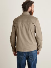 Stone Neutral Shower Resistant Utility Shacket - Image 3 of 7