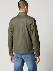 Khaki Green Shower Resistant Utility Shacket - Image 2 of 8
