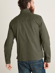 Khaki Green Shower Resistant Utility Shacket - Image 4 of 8