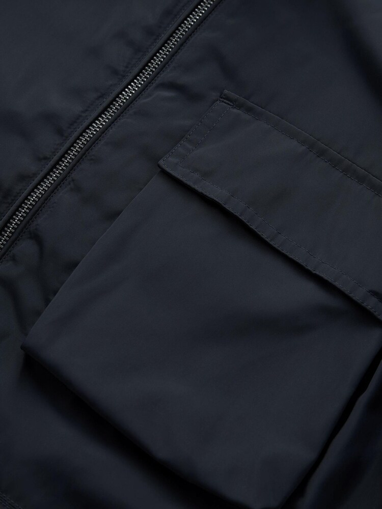 Marineblau/blau - Wasserabweisende Jacke mit Trichterkragen - Bild 14 von 14