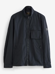 Marineblau/blau - Wasserabweisende Jacke mit Trichterkragen - Bild 8 von 14
