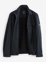 Marineblau/blau - Wasserabweisende Jacke mit Trichterkragen - Bild 9 von 14