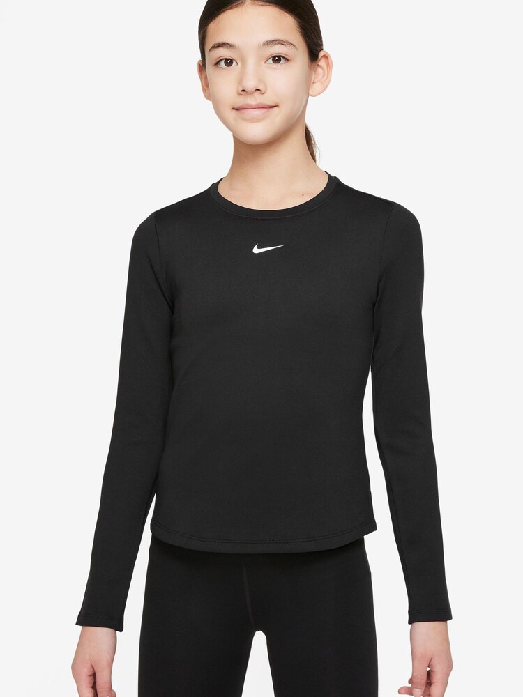 Nike Black One Long Sleeve Performance Base Layer Top - Image 1 of 3