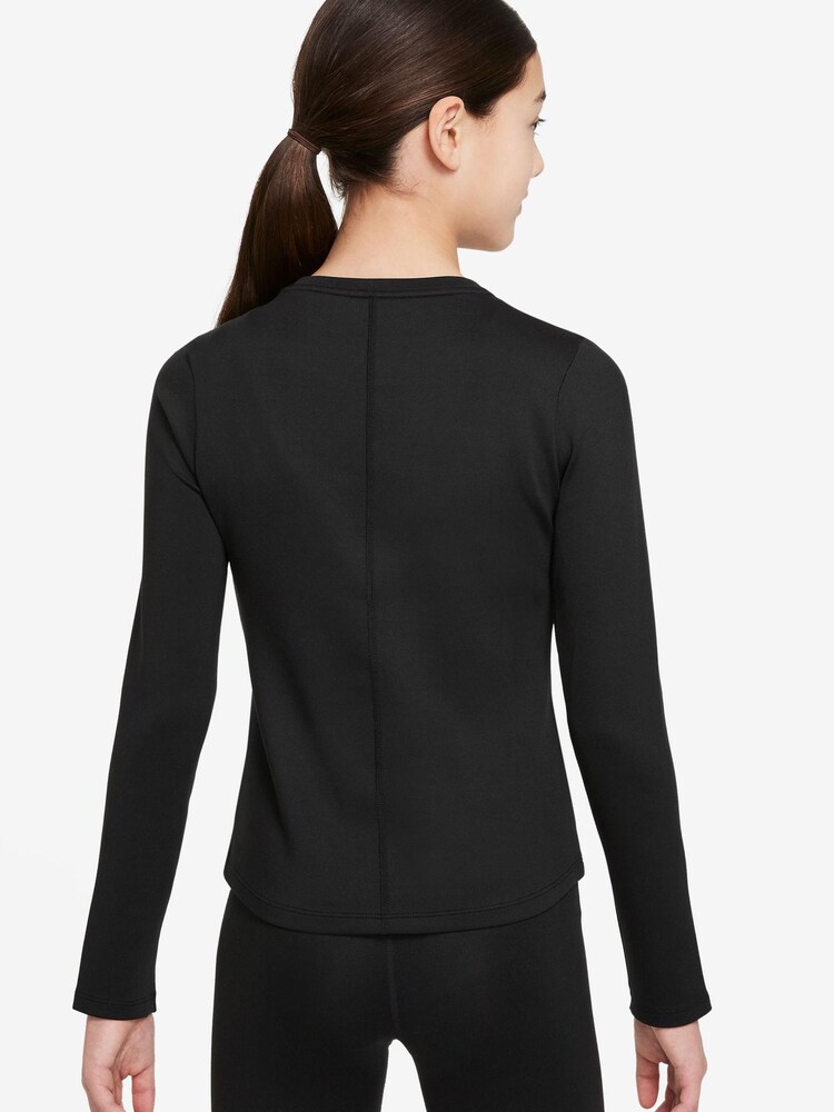 Nike Black One Long Sleeve Performance Base Layer Top - Image 2 of 3