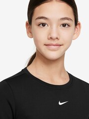 Nike Black One Long Sleeve Performance Base Layer Top - Image 3 of 3