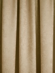 Fusion Ochre Yellow Galaxy Room Darkening Woven Pair of Pencil Pleat Curtains - Image 3 of 3