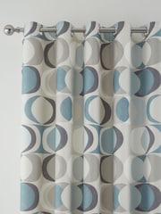 Fusion Sander 100% Cotton Pair of Eyelet Curtains - Imagem 2 de 3