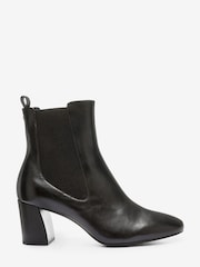 Black Leather Forever Comfort with Motion Flex Heeled Chelsea Boots - Image 5 of 8