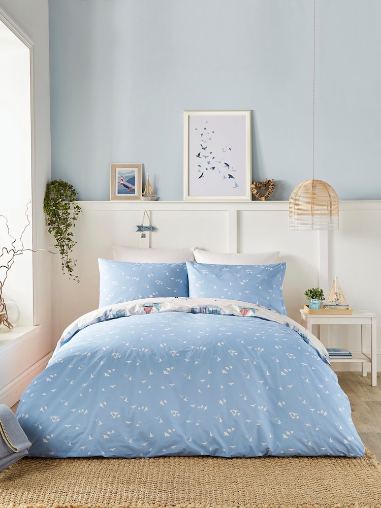 Fusion Beach Huts Easycare Duvet Cover Set - Изображение 2 из 3