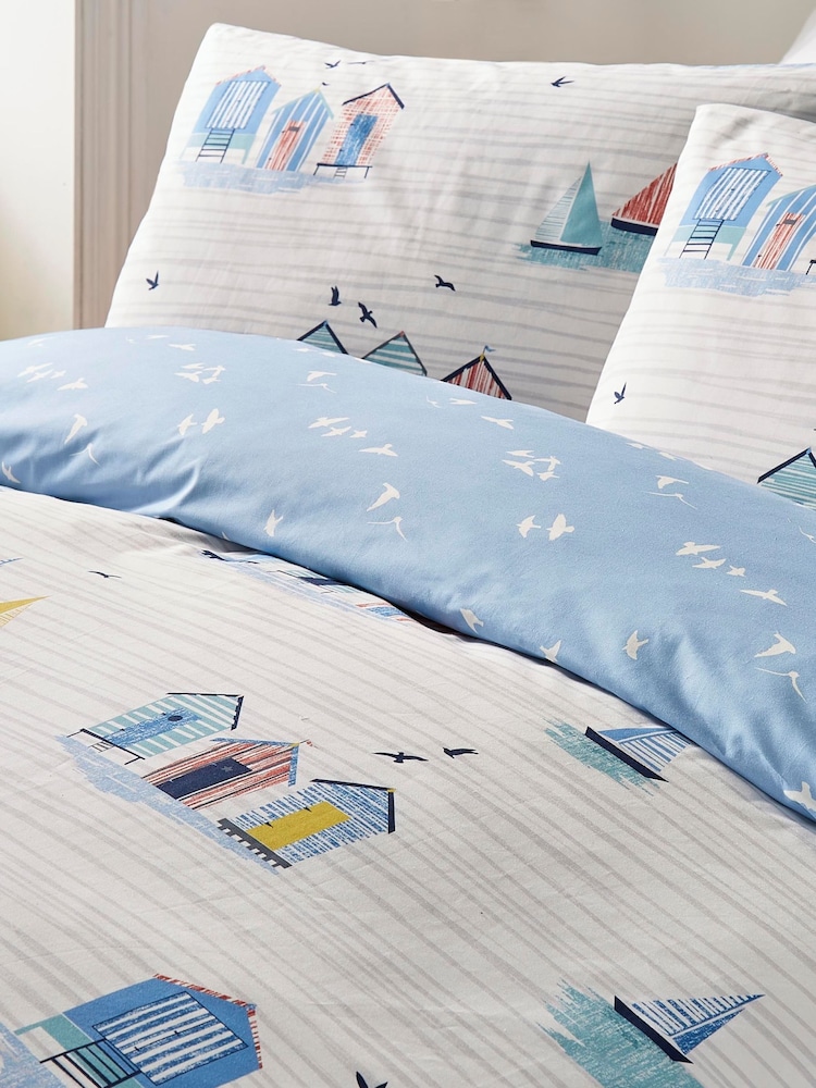 Fusion Beach Huts Easycare Duvet Cover Set - Изображение 3 из 3