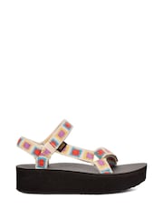 Teva Cream Flatform Universal Crochet Sandals - Image 1 of 6